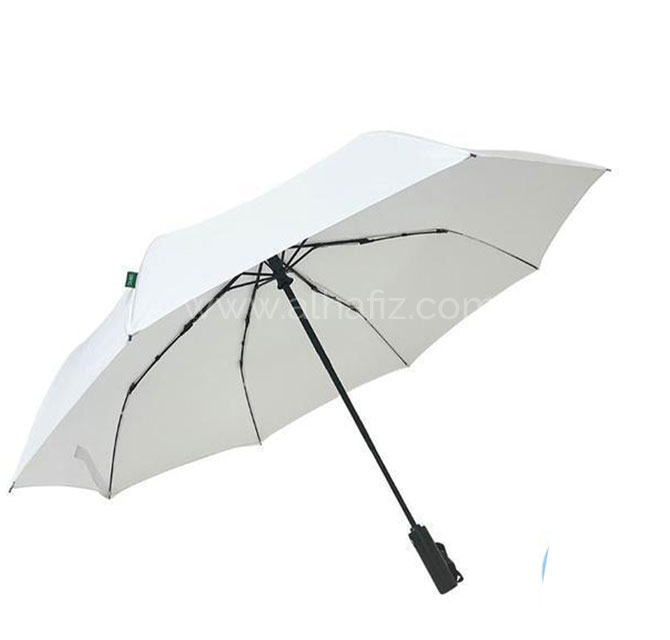 LORCH - Giftology Auto-Open 21 Umbrella with Sleeve - White